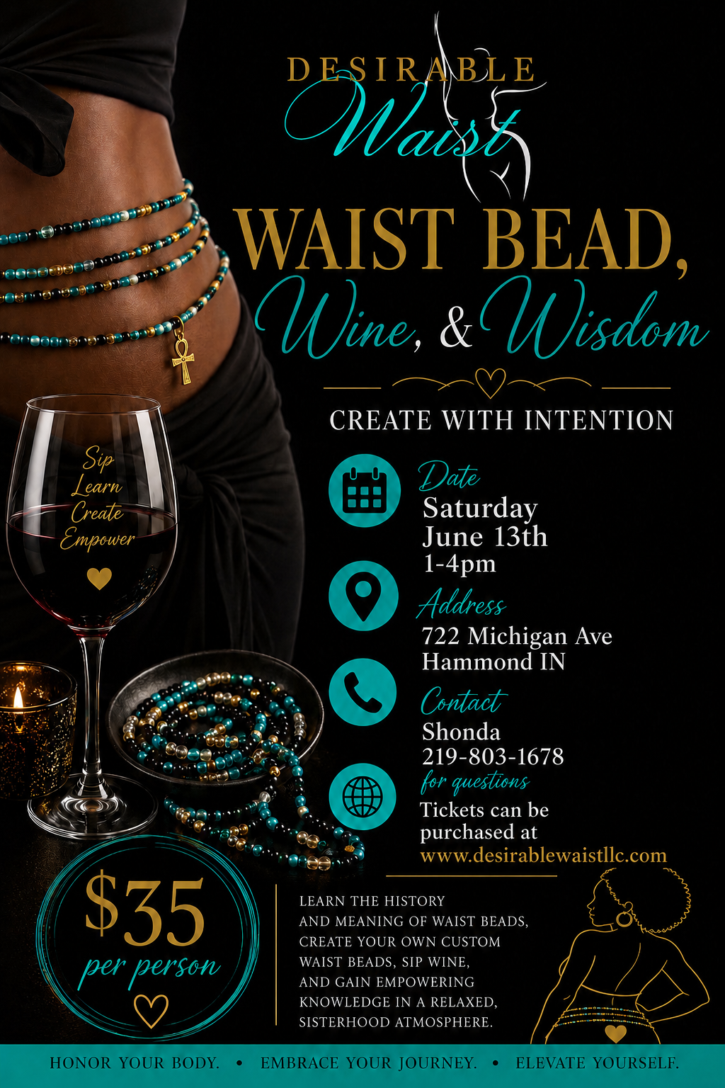 WAIST BEAD CLASS: Create With Intentions